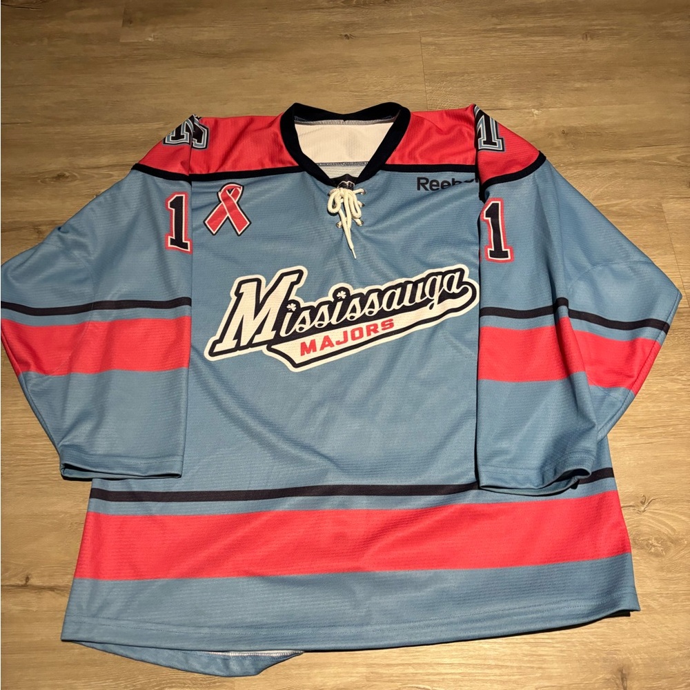 Reebok Mississauga Majors Breast Cancer Hockey Jersey